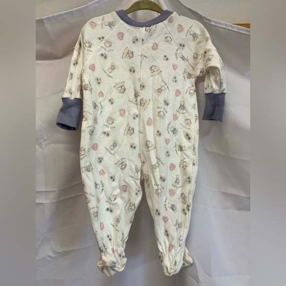 Miniwear Cream and Purple Woodland Footies - Picture 8 of 10